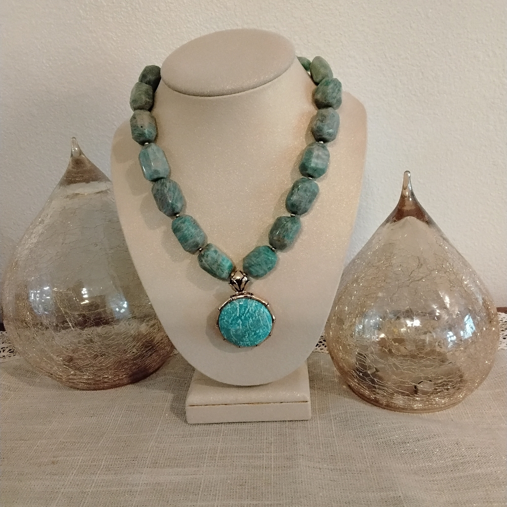 Barse Genuine Stones and Gold Necklace